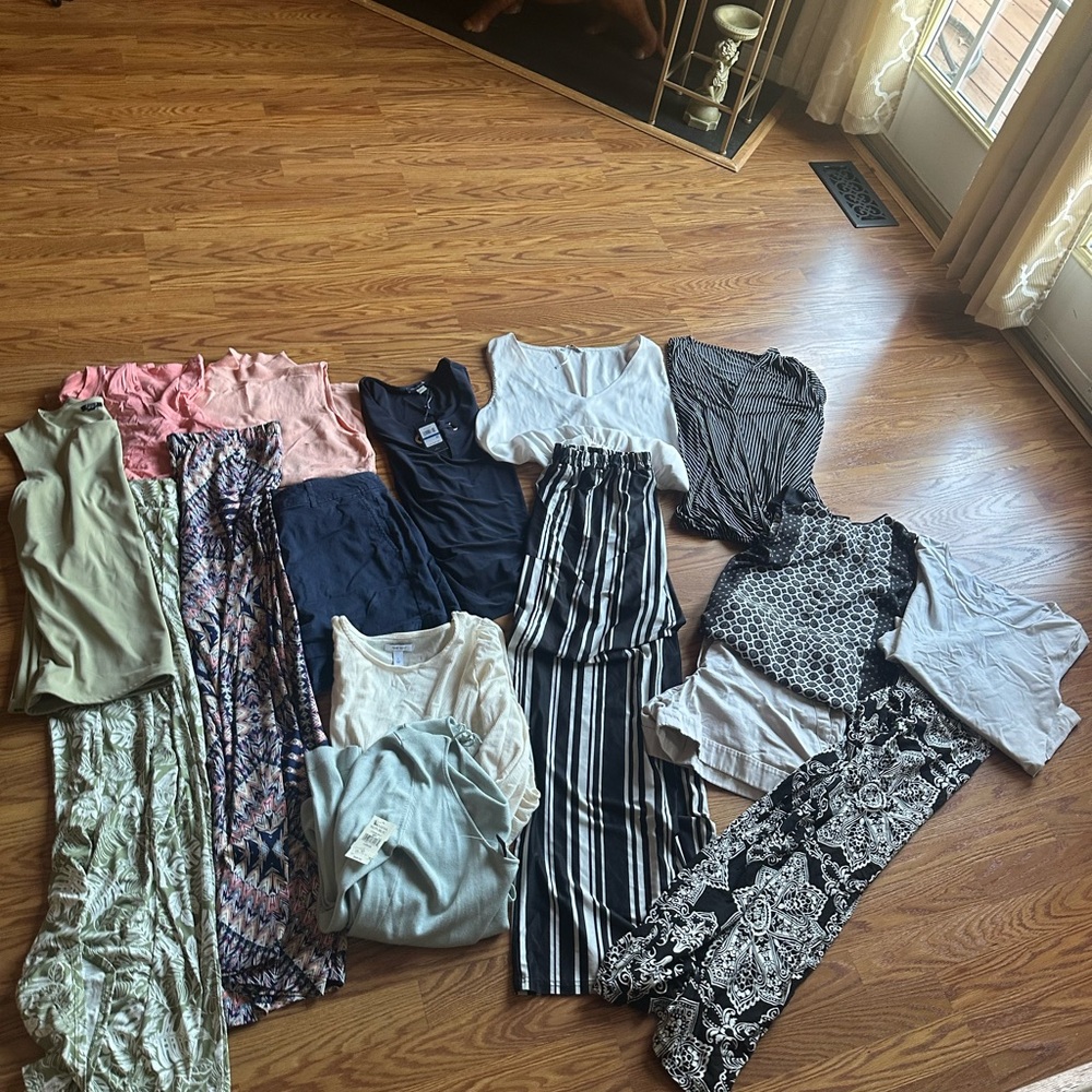 Banana Republic Mixed Womens Tops and Bottoms - Navy, Pink, Black, White, Green